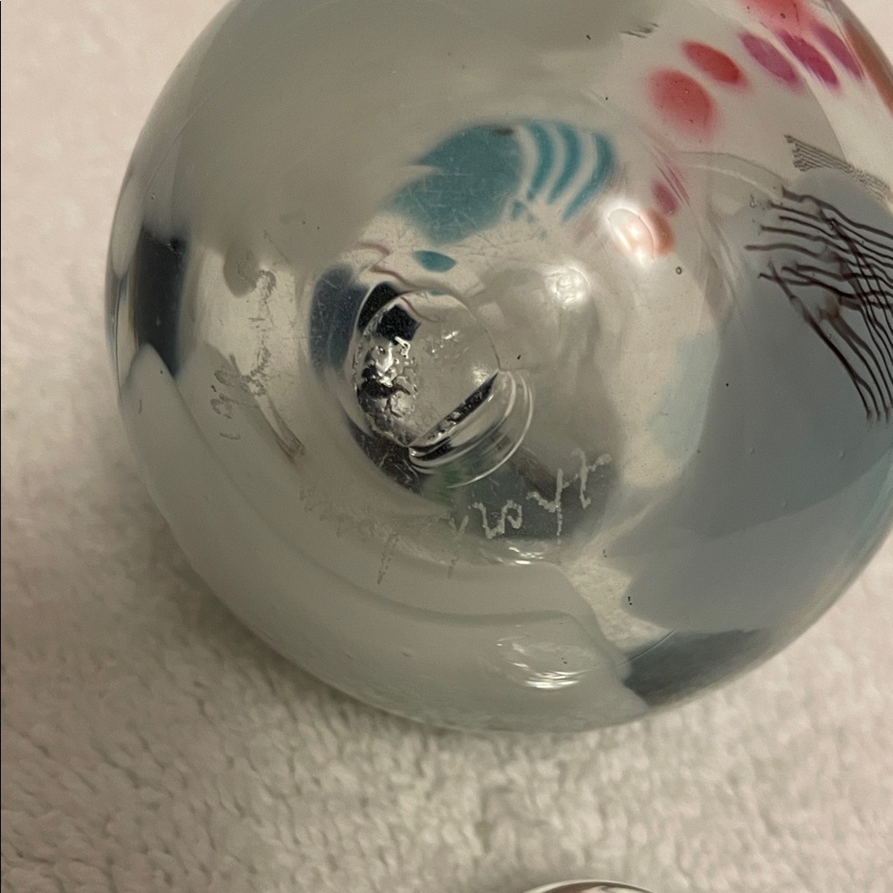 Ione Thorkelsson 1992 Hand Blown Bottle With Stopper - Picture 6 of 7
